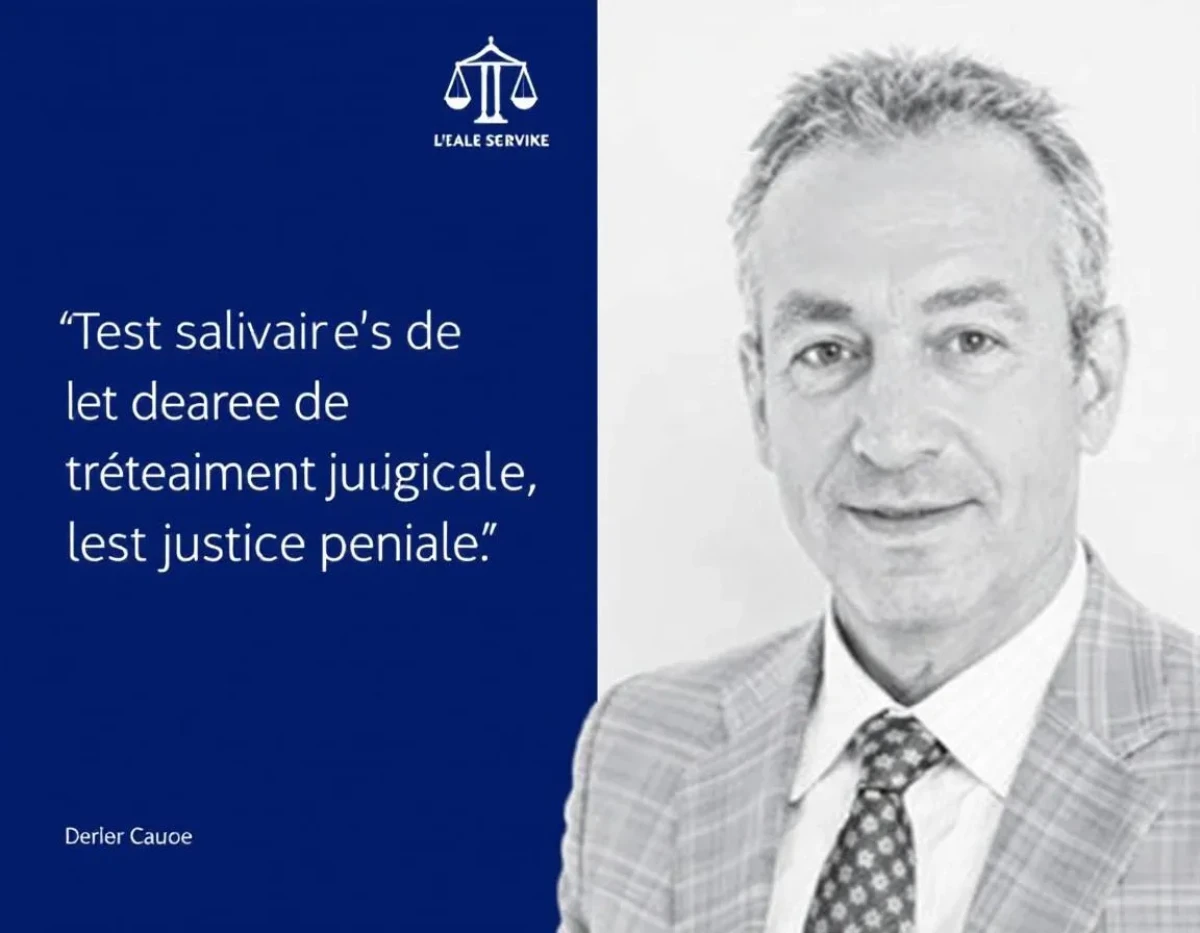 Test salivaire et délais de traitement judiciaire : enjeux et perspectives pour la justice pénale
